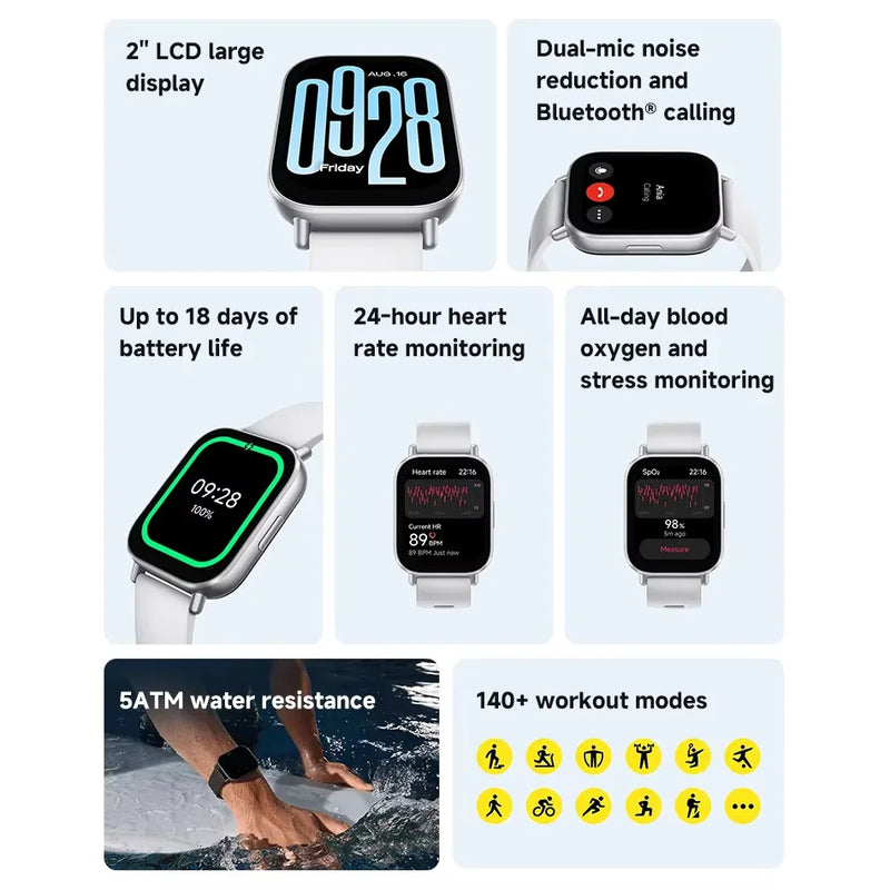 https://johnnywalkerelectronics.com › products › global-version-xiaomi-redmi-watch-5-active-2-display-up-to-18-days-of-battery-life-140-workout-modes-bluetooth-calling-5atm