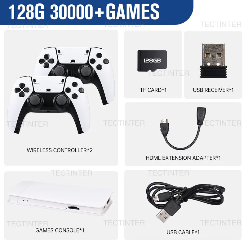 https://johnnywalkerelectronics.com › products › m15-4k-game-stick-mini-retro-video-game-console-2-4g-wireless-gamepad-controller-handheld-game-console-128g-30000-games-hdmi-out