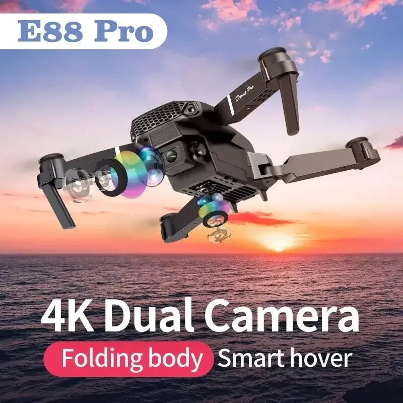 https://johnnywalkerelectronics.com › products › professional-mini-remote-control-drone-e88-4k-hd-aerial-camera-wifi-fpv-dronfolding-quadcopter-rc-helicopter-childrens-toy-gift