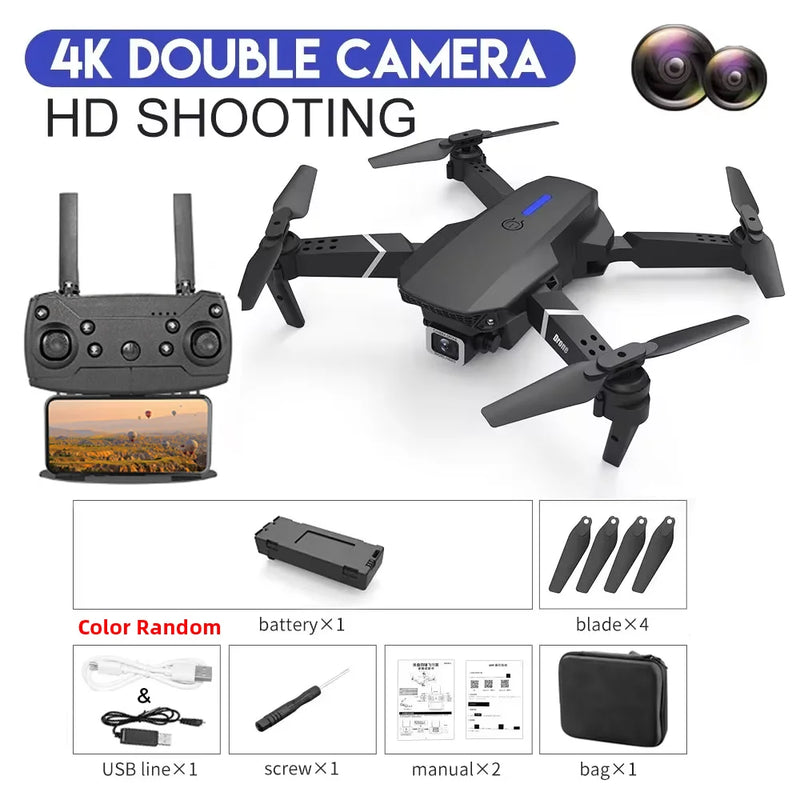 https://johnnywalkerelectronics.com › products › kbdfa-2023-new-e88-pro-wifi-fpv-drone-wide-angle-hd-4k-1080p-camera-height-hold-rc-foldable-quadcopter-dron-helicopter-toys-gift