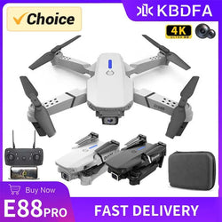 https://johnnywalkerelectronics.com › products › kbdfa-2023-new-e88-pro-wifi-fpv-drone-wide-angle-hd-4k-1080p-camera-height-hold-rc-foldable-quadcopter-dron-helicopter-toys-gift