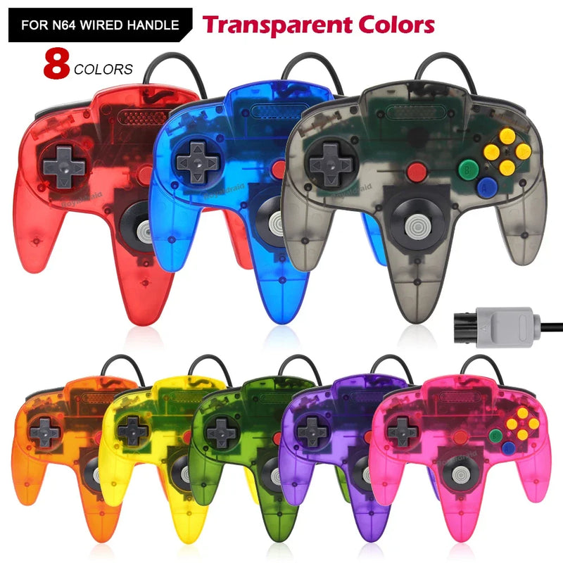 https://johnnywalkerelectronics.com › products › 8-colors-for-n64-controller-classic-wired-remote-control-gamepad-gaming-joystick-retro-video-game-system-for-n64-console-joypads