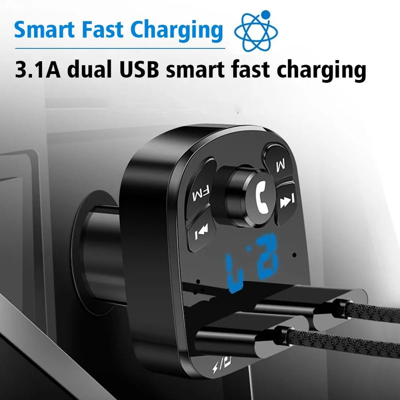 https://johnnywalkerelectronics.com › products › 3-1a-fm-transmitter-wireless-bluetooth-5-0-car-mp3-player-dual-usb-fast-charging-adapter-in-car-noise-reduction-audio-receiver