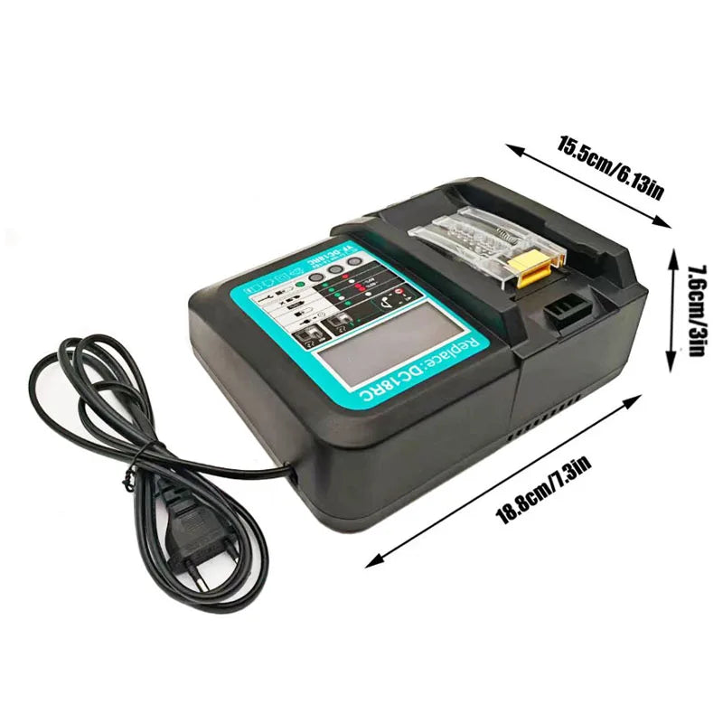 https://johnnywalkerelectronics.com › products › dc18rc-li-ion-battery-charger-for-makita-14-4v-18v-bl1830-bl1430-dc18rf-bl1815-bl1415-lxt400-bcl180w-dc18rd-dc18re-dc18sf-bl1860