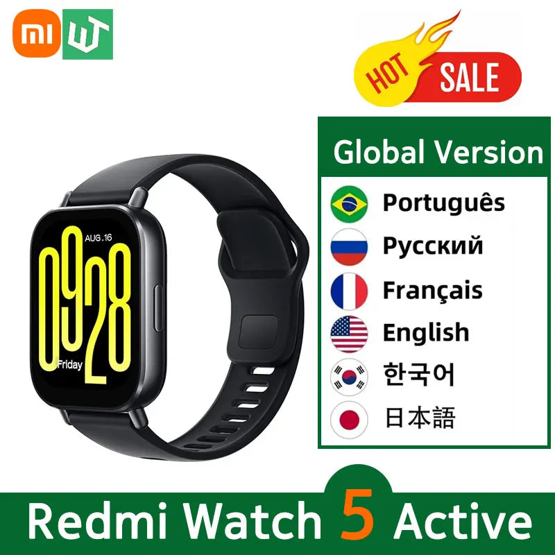 https://johnnywalkerelectronics.com › products › global-version-xiaomi-redmi-watch-5-active-2-display-up-to-18-days-of-battery-life-140-workout-modes-bluetooth-calling-5atm