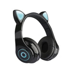 7 Colors LED Lights Cat Ear Headphones