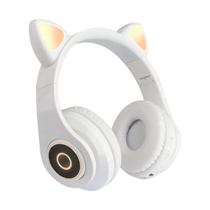 7 Colors LED Lights Cat Ear Headphones